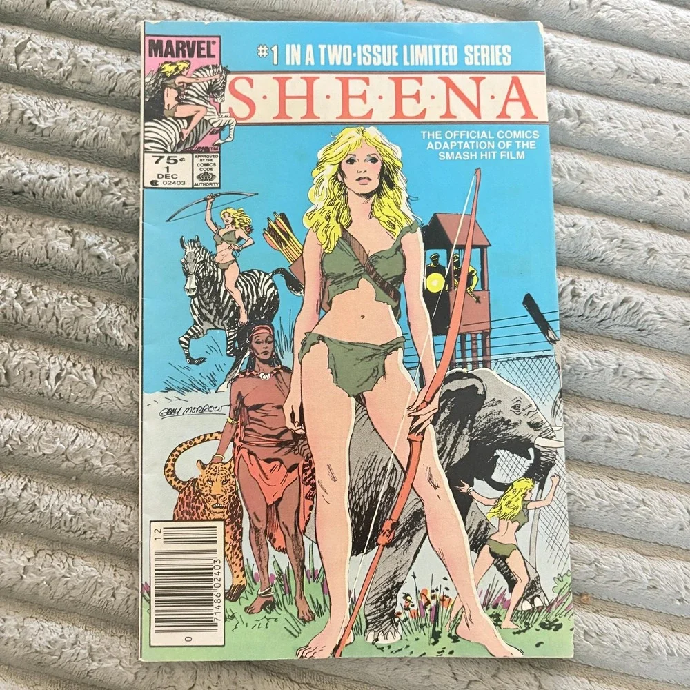 Sheena Marvel Comics #1 1984 Limited Series Movie Adaptation Copper Age Comic